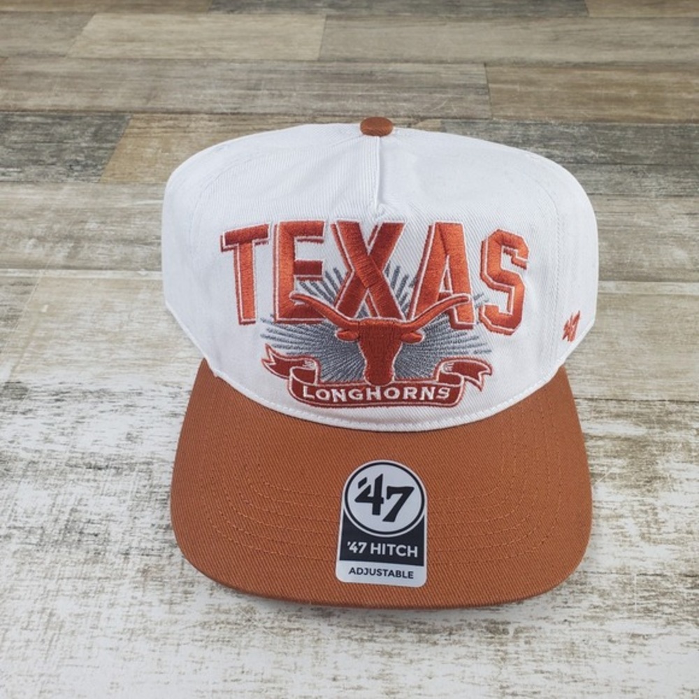 Texas Longhorns '47 Brand Hitch Snapback‎ Hat Adjustable NCAA Football Cap